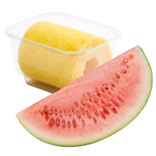 Watermeloen part of ananas cilinder